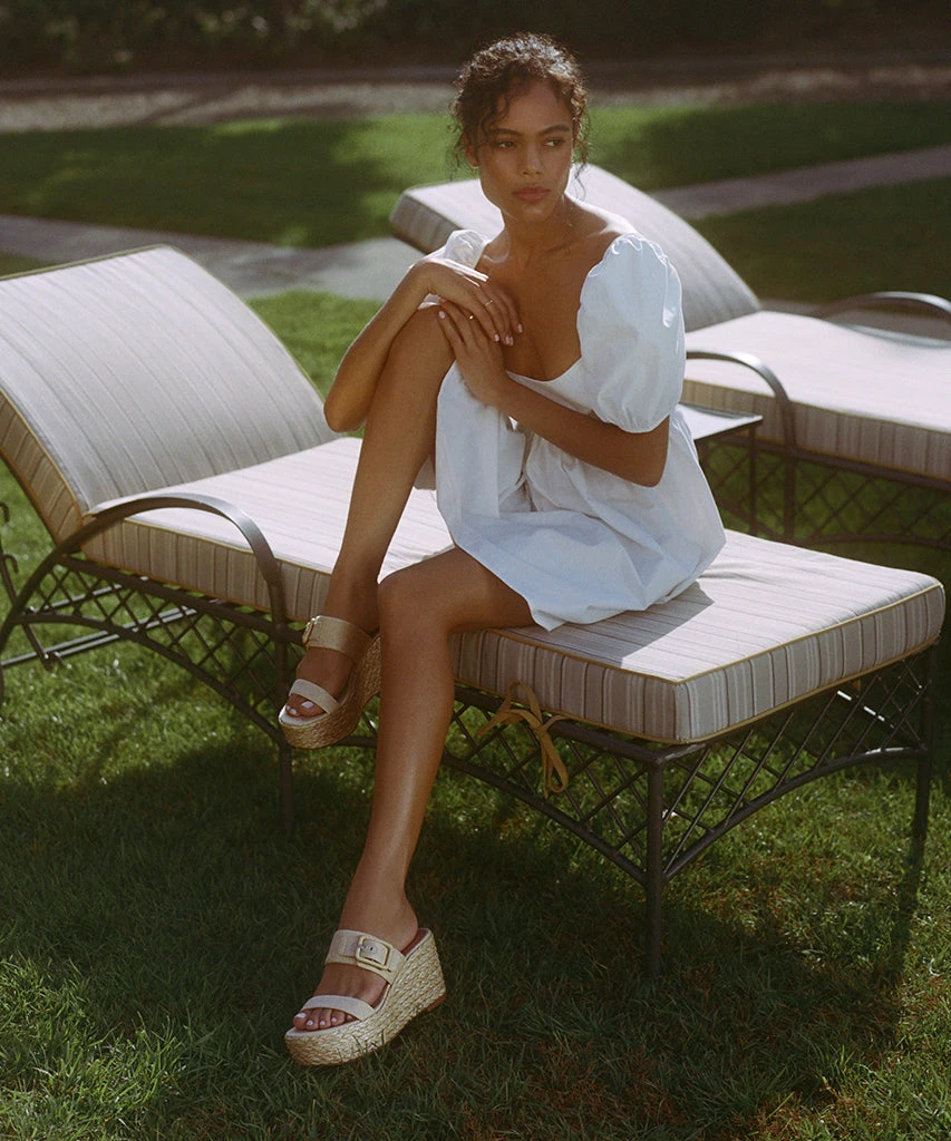 THORIN WEDGES NATURAL RAFFIA - Image 2