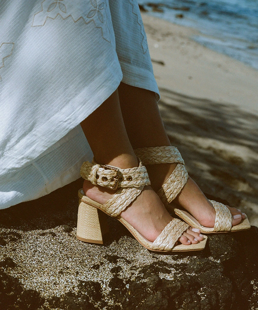 PAYTIN HEELS LT NATURAL RAFFIA - Image 2