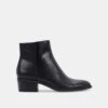 AVALON BOOTIES BLACK LEATHER