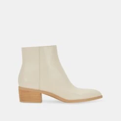 AVALON BOOTIES IVORY LEATHER