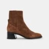 LAYTON BOOTIES DK BROWN SUEDE