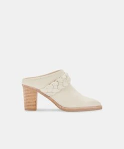 SERLA MULES IVORY NUBUCK