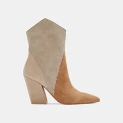 NESTLY BOOTIES TAUPE MULTI SUEDE