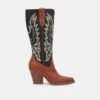 Dolce Vita BLANCH BOOTS BROWN BLACK LEATHER