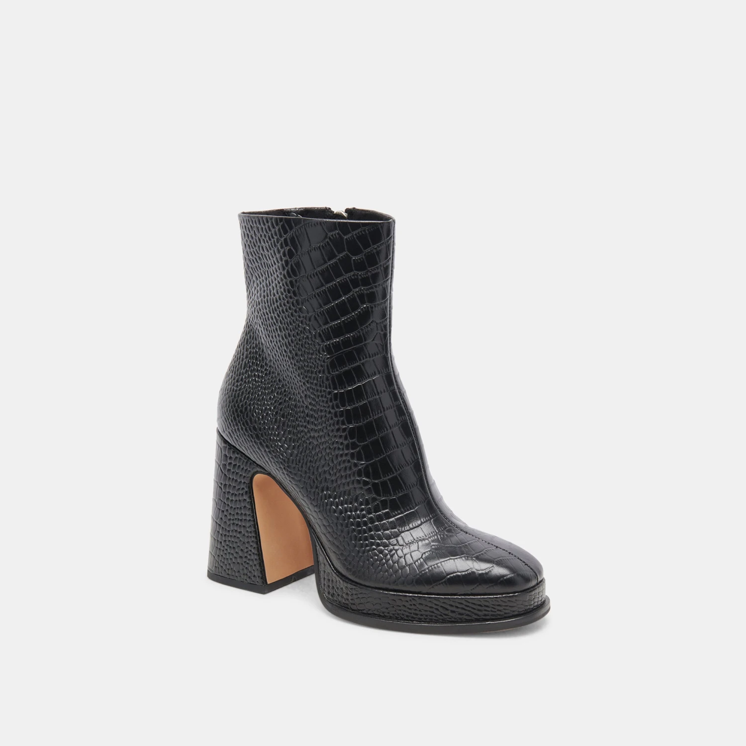 Dolce Vita LOCHLY BOOTS NOIR EMBOSSED LEATHER - Image 2