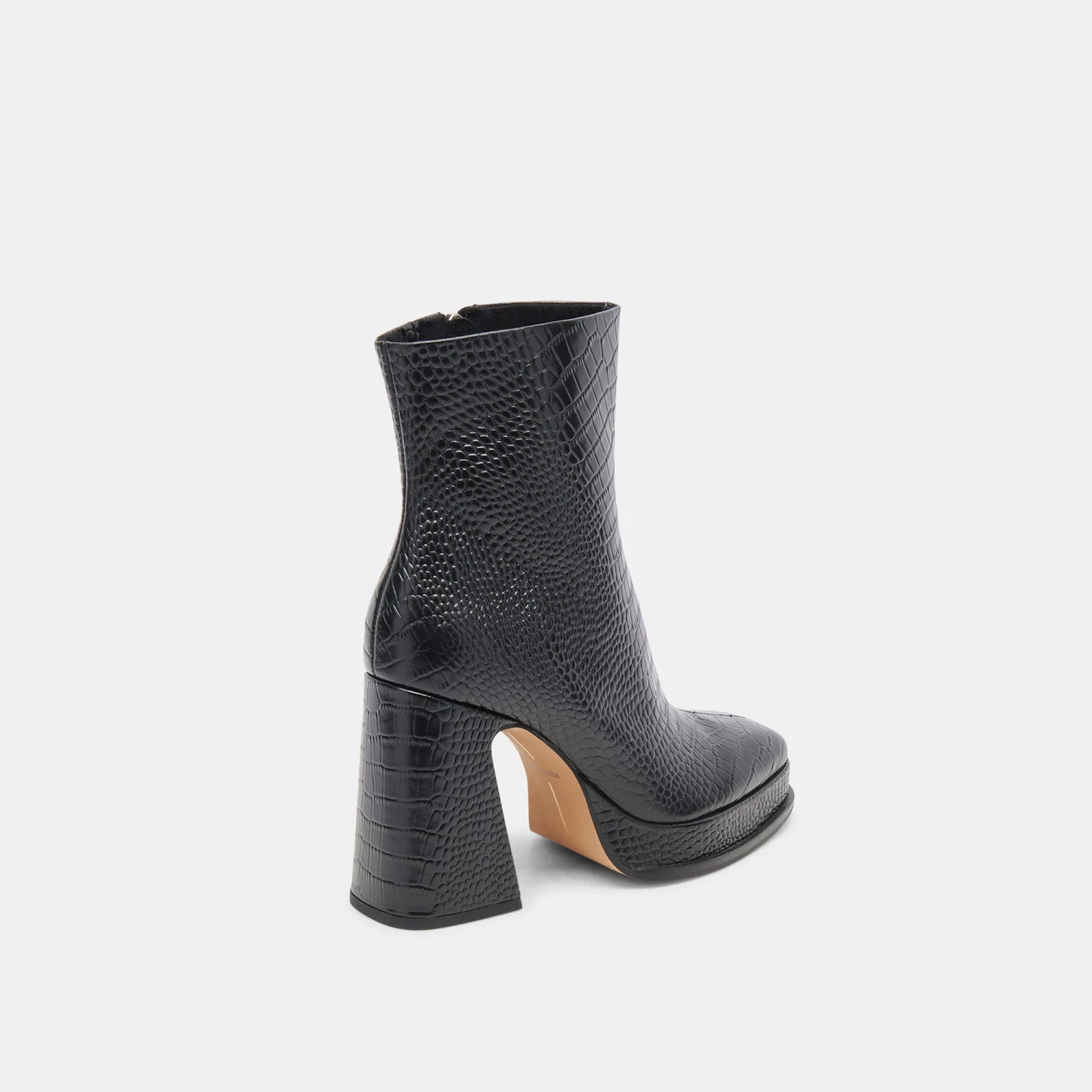 Dolce Vita LOCHLY BOOTS NOIR EMBOSSED LEATHER - Image 3