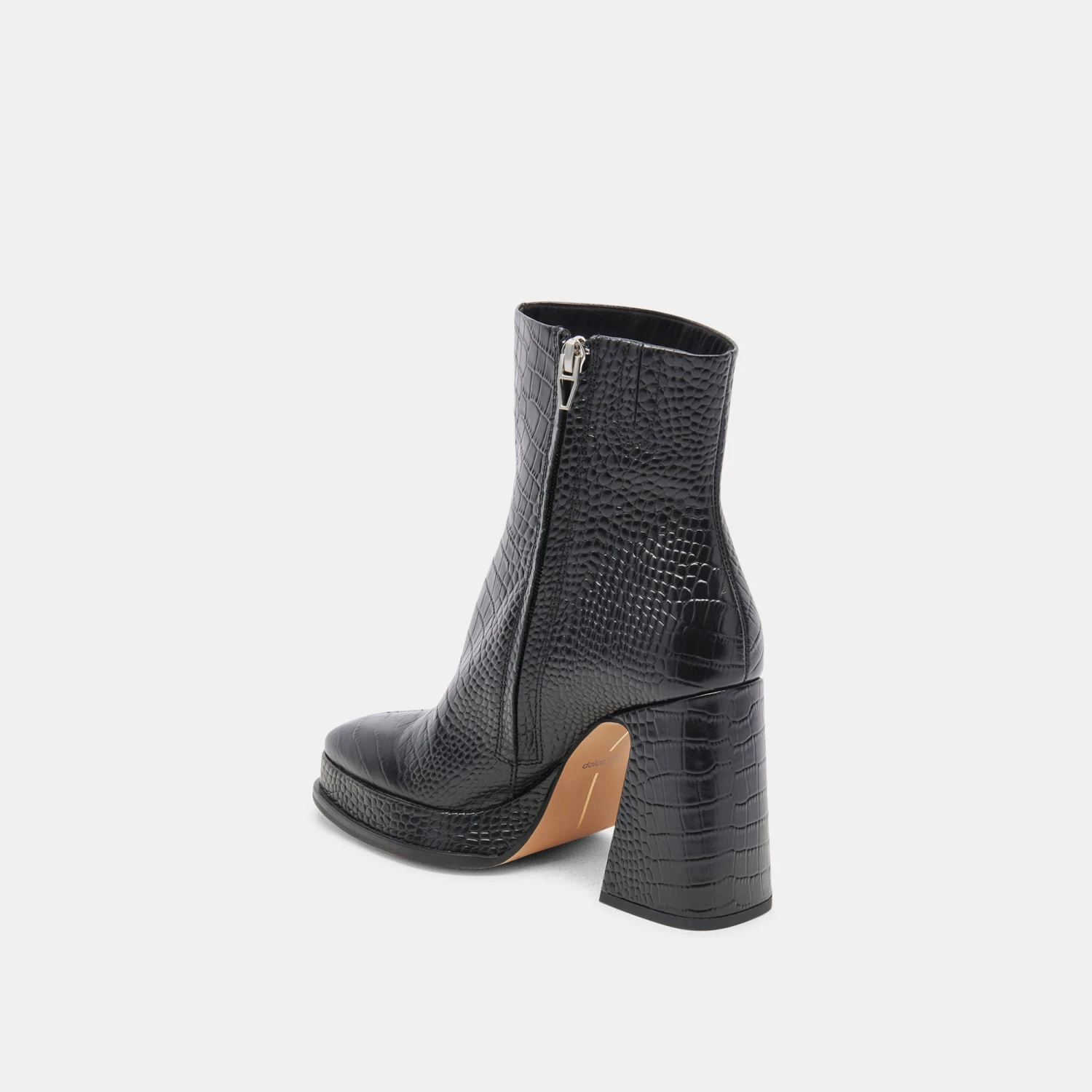 Dolce Vita LOCHLY BOOTS NOIR EMBOSSED LEATHER - Image 5