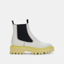 MOANA H2O BOOTS WHITE GREEN LEATHER