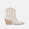 NASHE BOOTIES PINK FLORAL NUBUCK