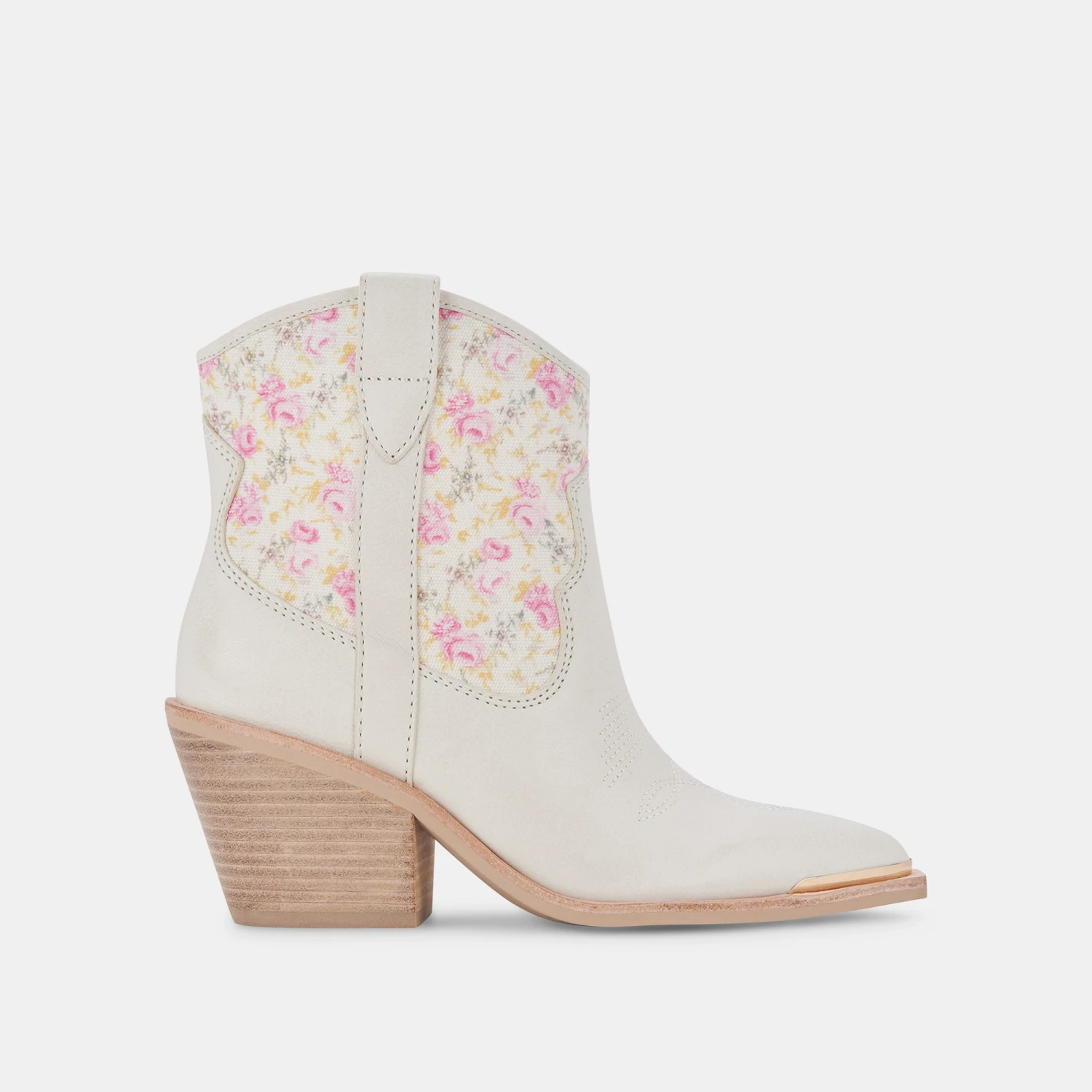 NASHE BOOTIES PINK FLORAL NUBUCK