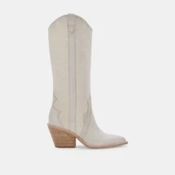 NAVENE BOOTS IVORY NUBUCK