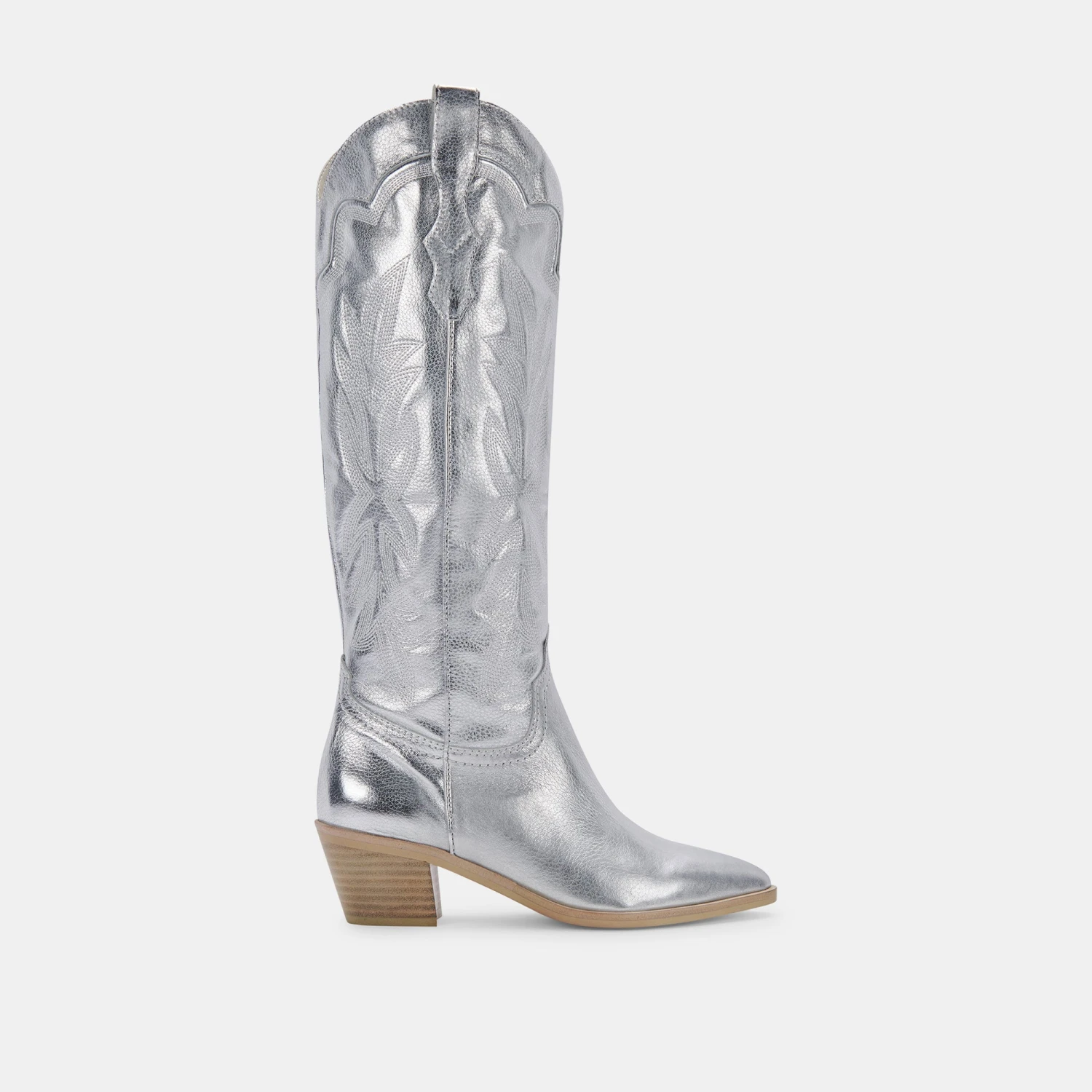 SHIREN BOOTS SILVER METALLIC SUEDE