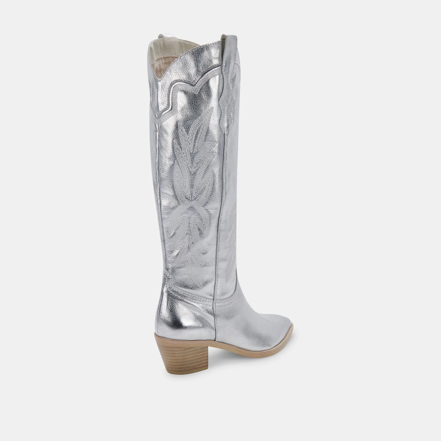 SHIREN BOOTS SILVER METALLIC SUEDE - Image 3