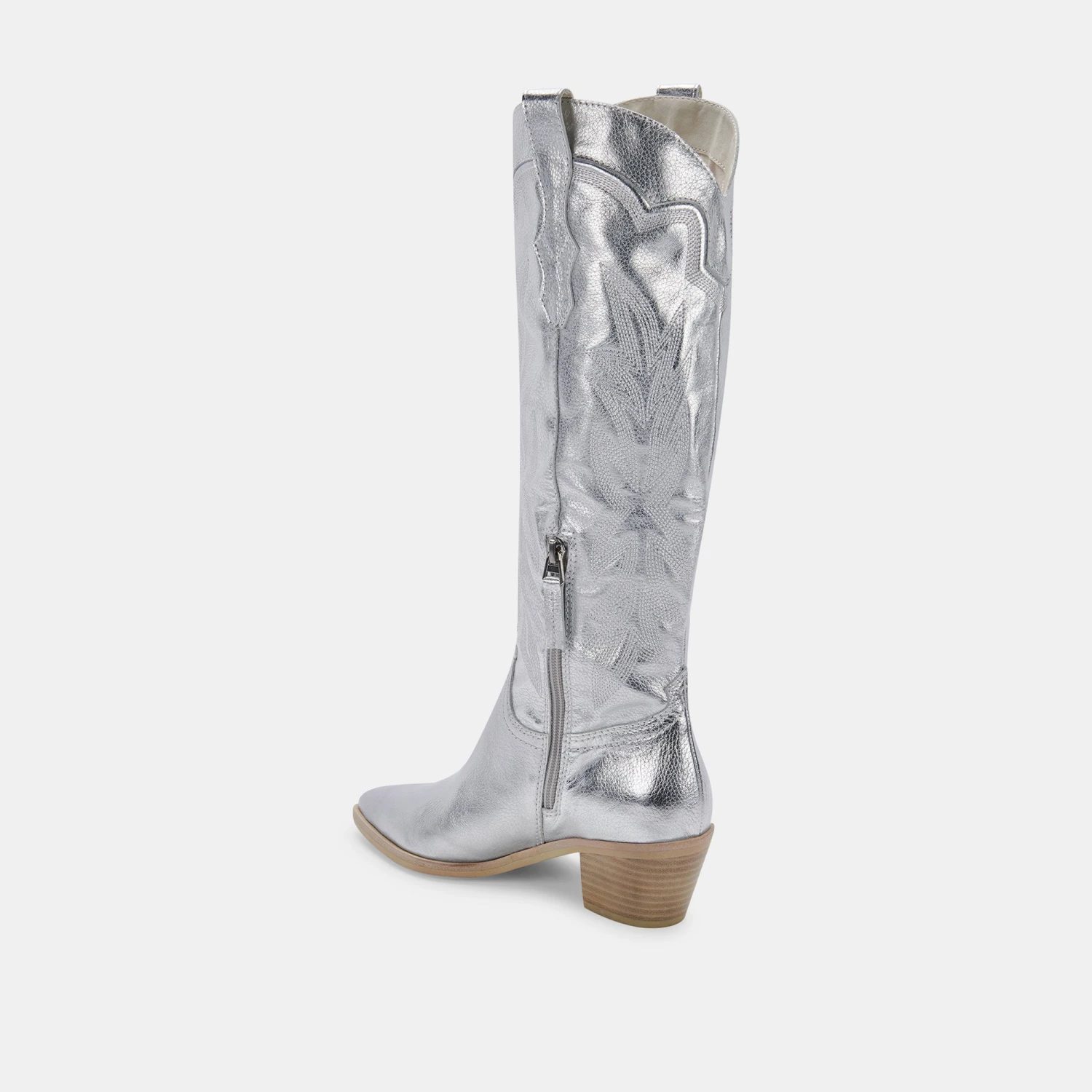SHIREN BOOTS SILVER METALLIC SUEDE - Image 6
