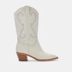 SULA BOOTS OFF WHITE LEATHER