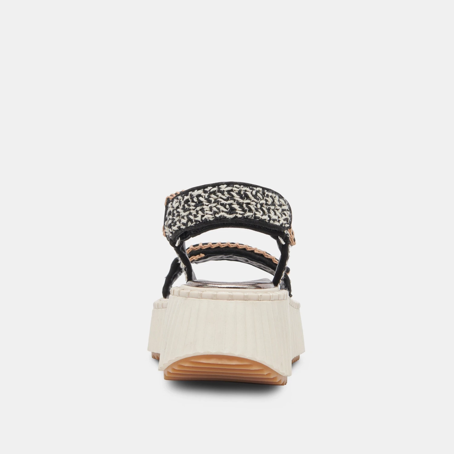 Dolce Vita DEBRA SANDALS BLACK WHITE NUBUCK - Image 7