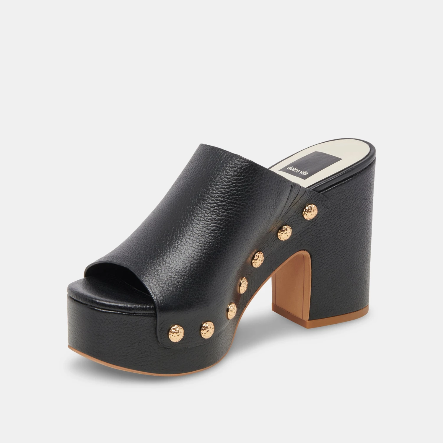 Dolce Vita EMOL HEELS BLACK LEATHER - Image 8