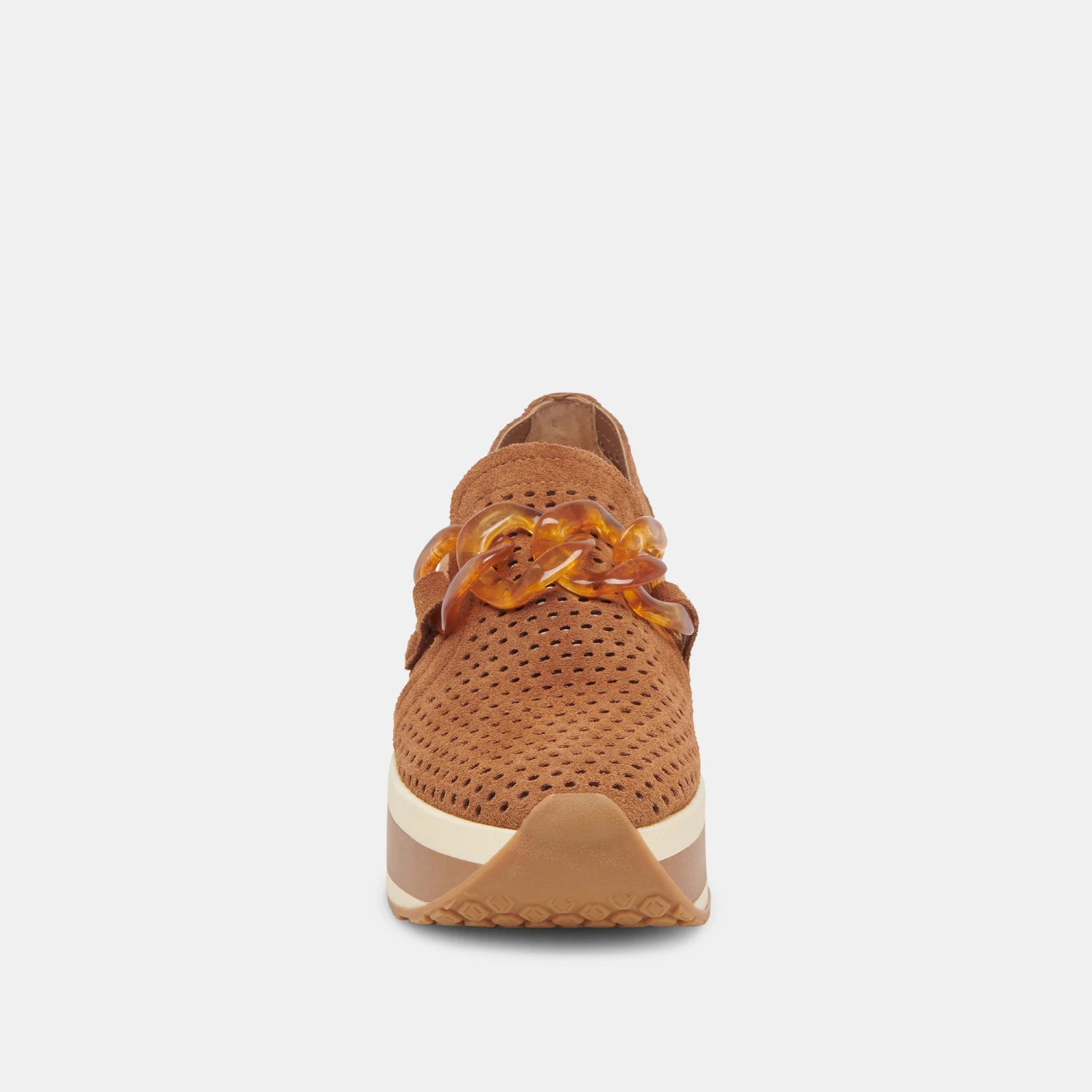 JHENEE PERFORATED SNEAKERS PECAN SUEDE - Image 6