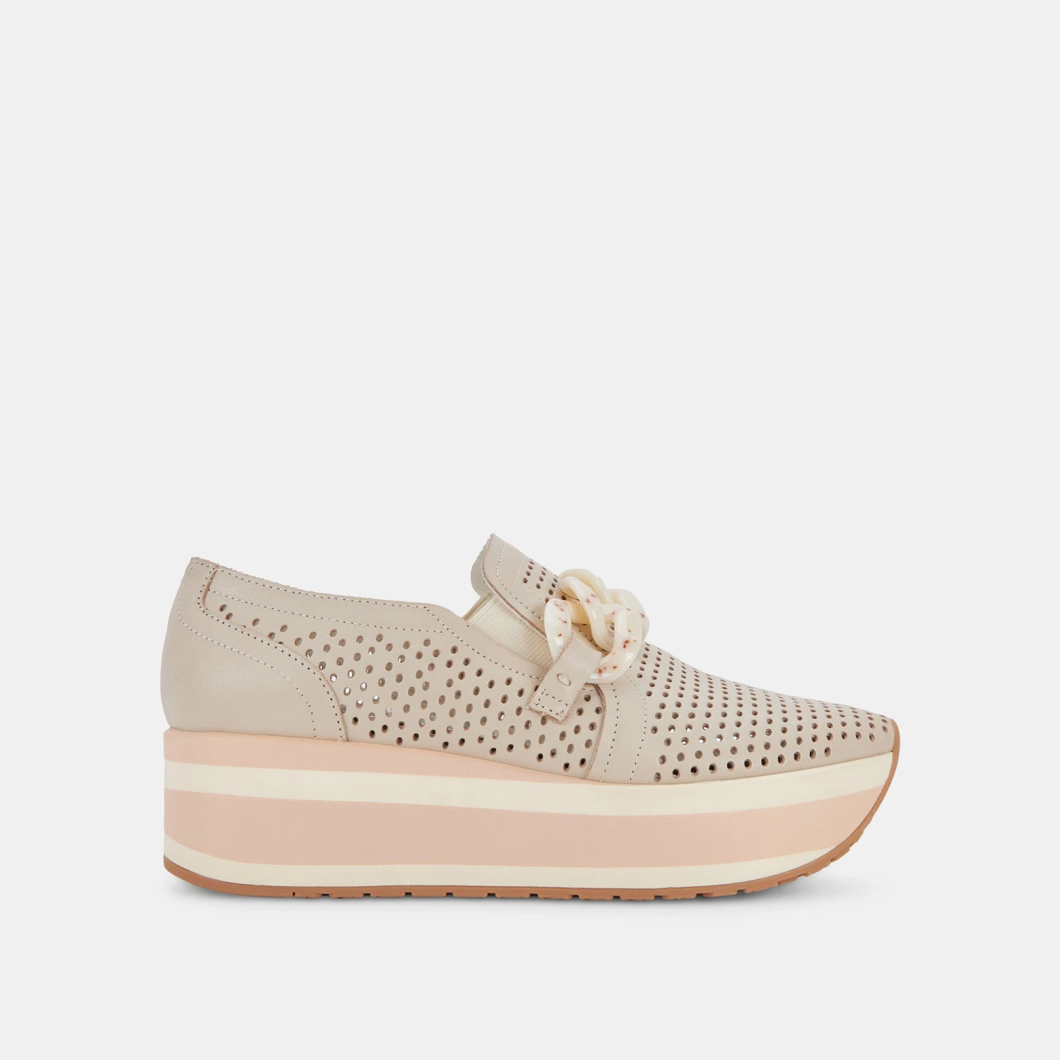 JHENEE PERFORATED SNEAKERS SAND NUBUCK - Image 6