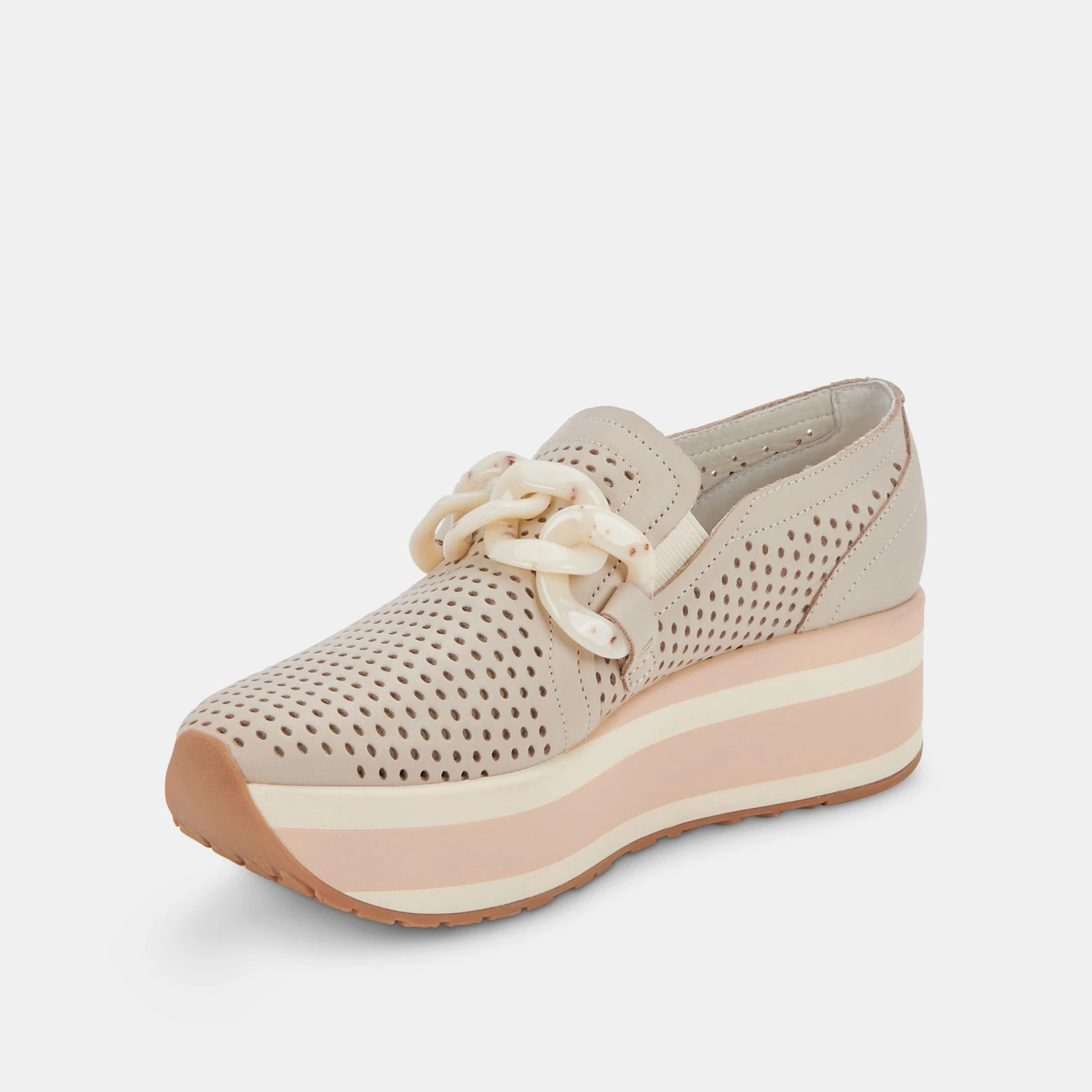 JHENEE PERFORATED SNEAKERS SAND NUBUCK - Image 10