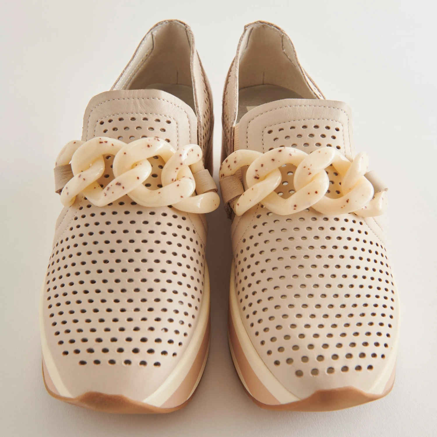 JHENEE PERFORATED SNEAKERS SAND NUBUCK - Image 5