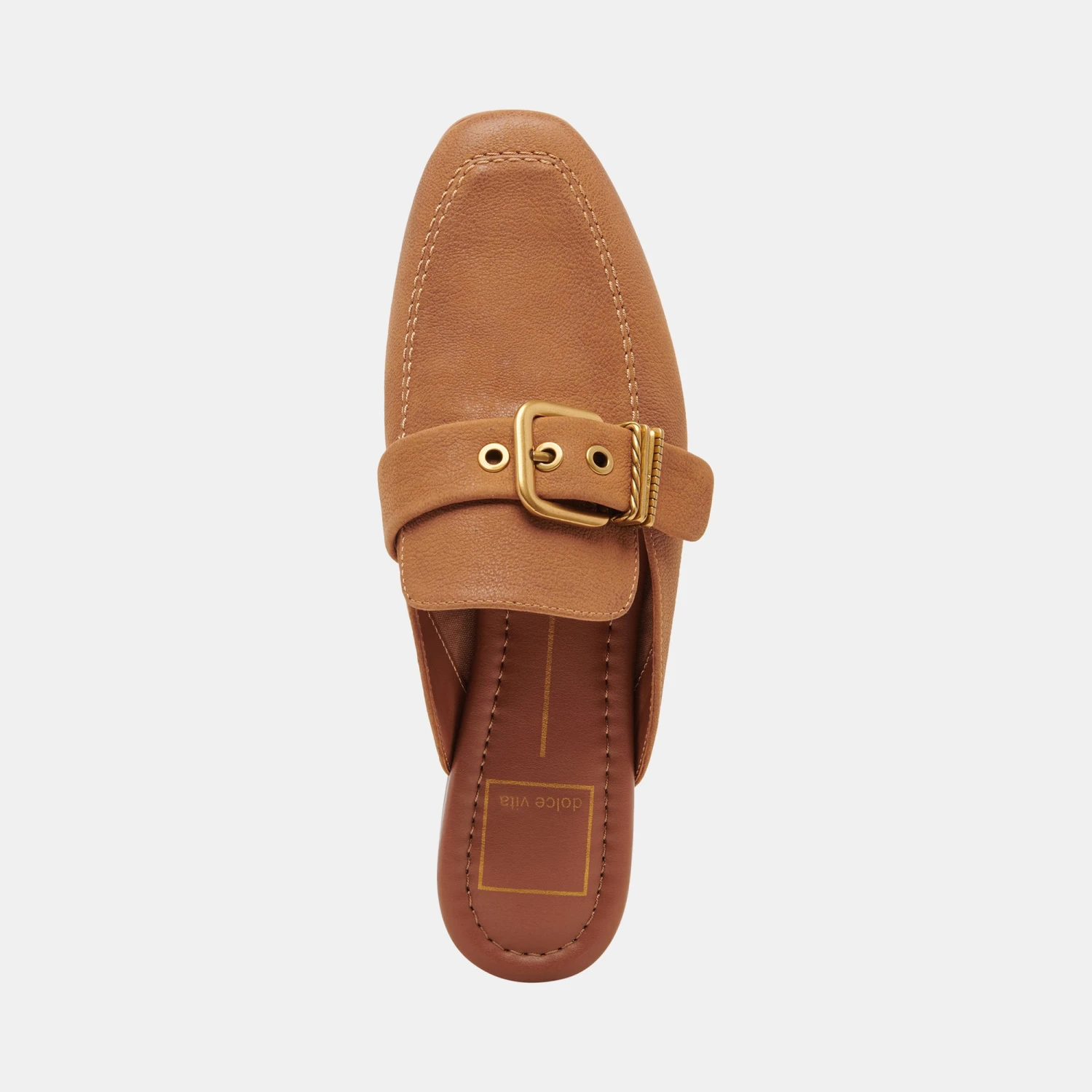 SANTEL FLATS BROWN LEATHER - Image 9