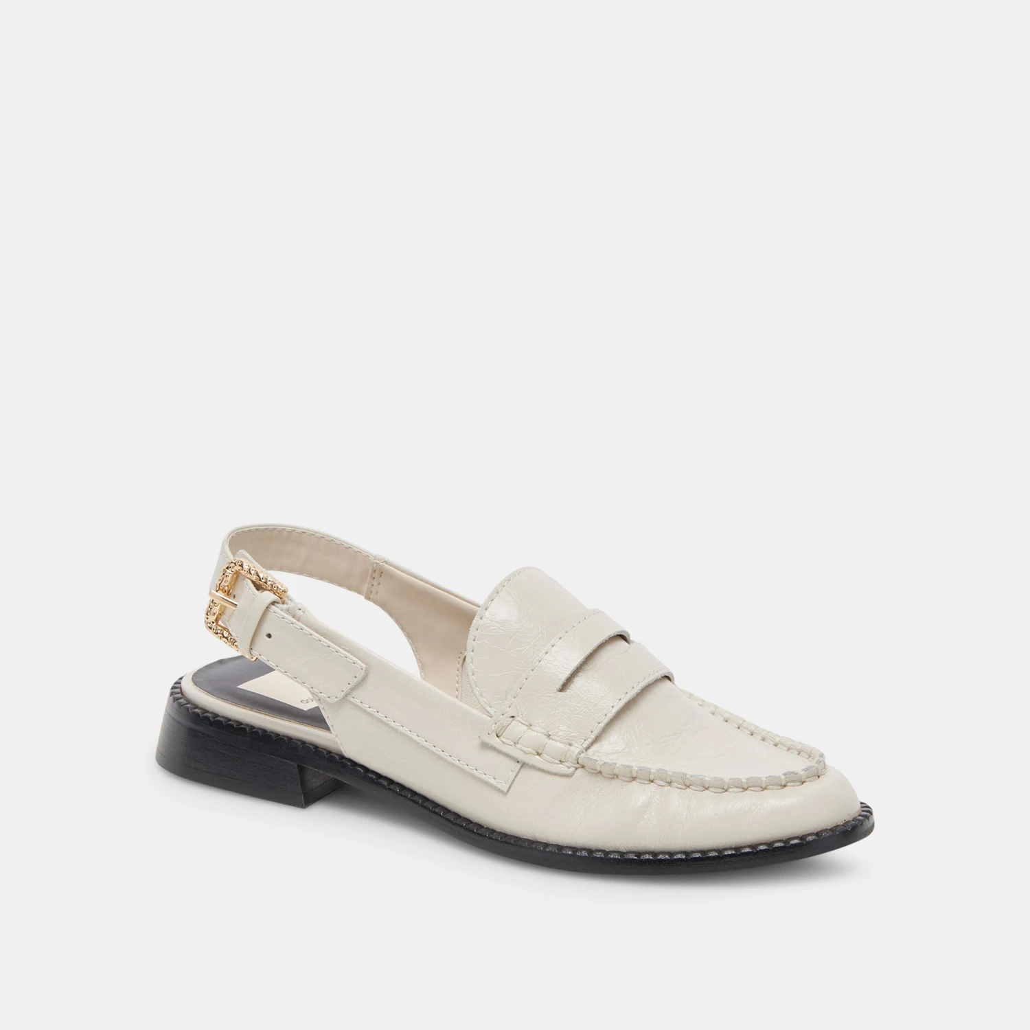 Dolce Vita HARDI LOAFERS IVORY CRINKLE PATENT - Image 2