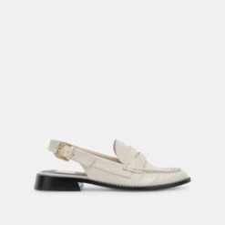 Dolce Vita HARDI LOAFERS IVORY CRINKLE PATENT