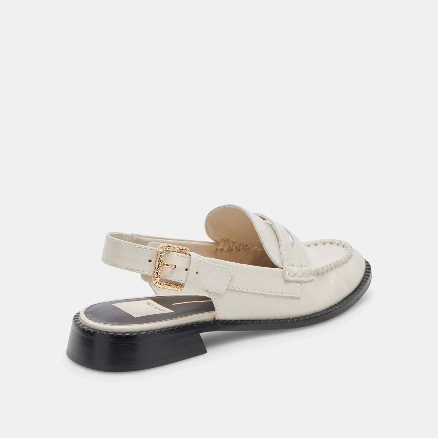 Dolce Vita HARDI LOAFERS IVORY CRINKLE PATENT - Image 3