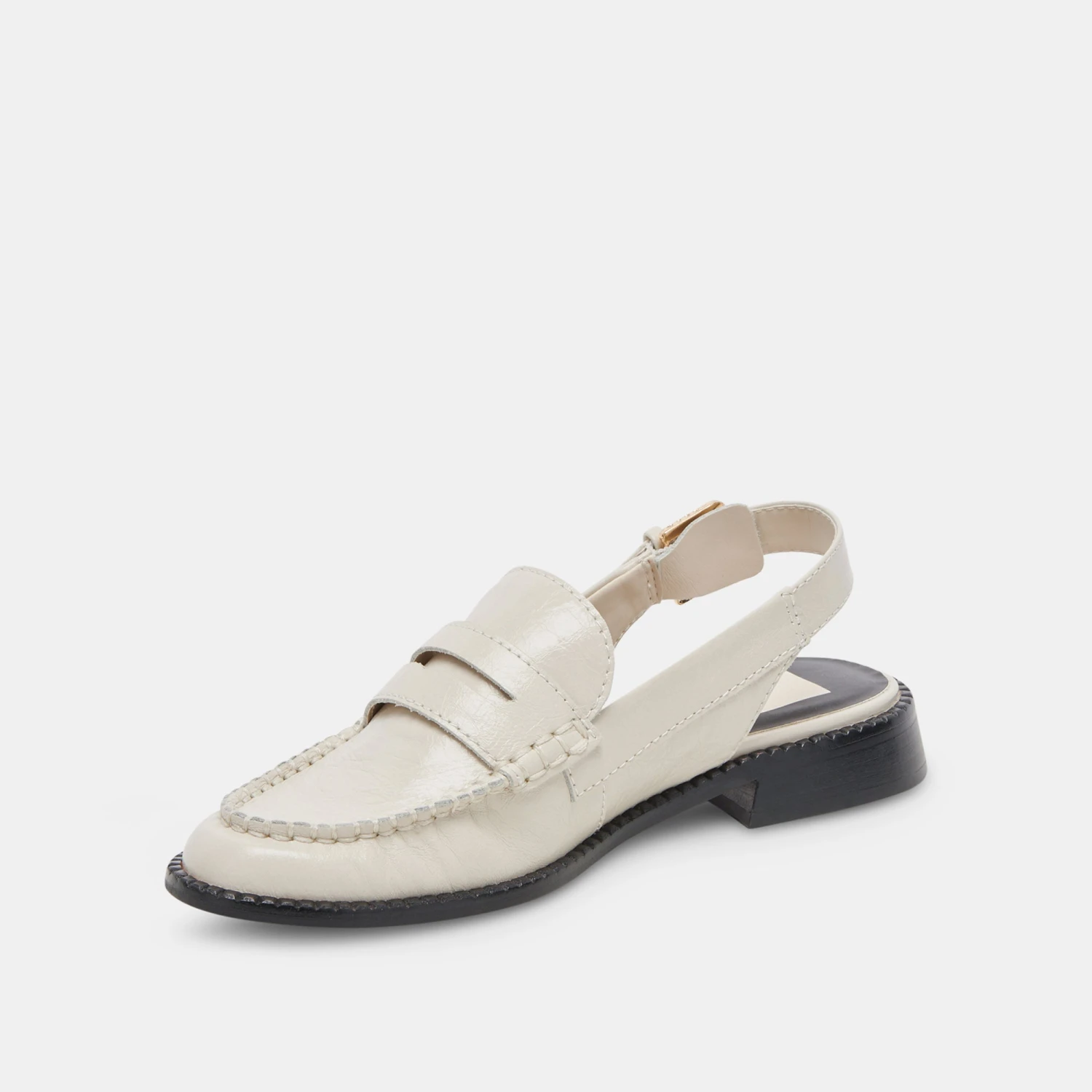 Dolce Vita HARDI LOAFERS IVORY CRINKLE PATENT - Image 4