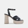 ARLOW HEELS BLACK LEATHER