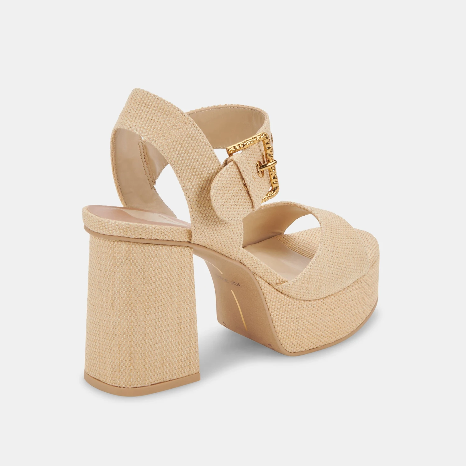 BOBBY HEELS NATURAL RAFFIA - Image 5