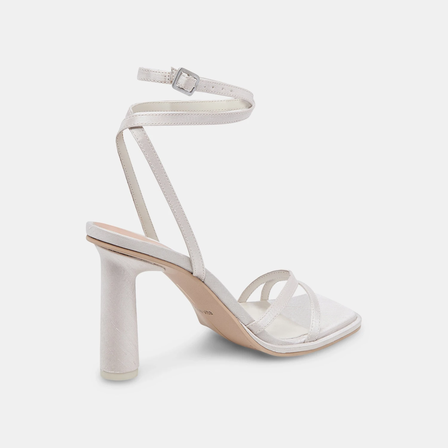 Dolce Vita DISERE HEELS OFF WHITE SATIN - Image 5