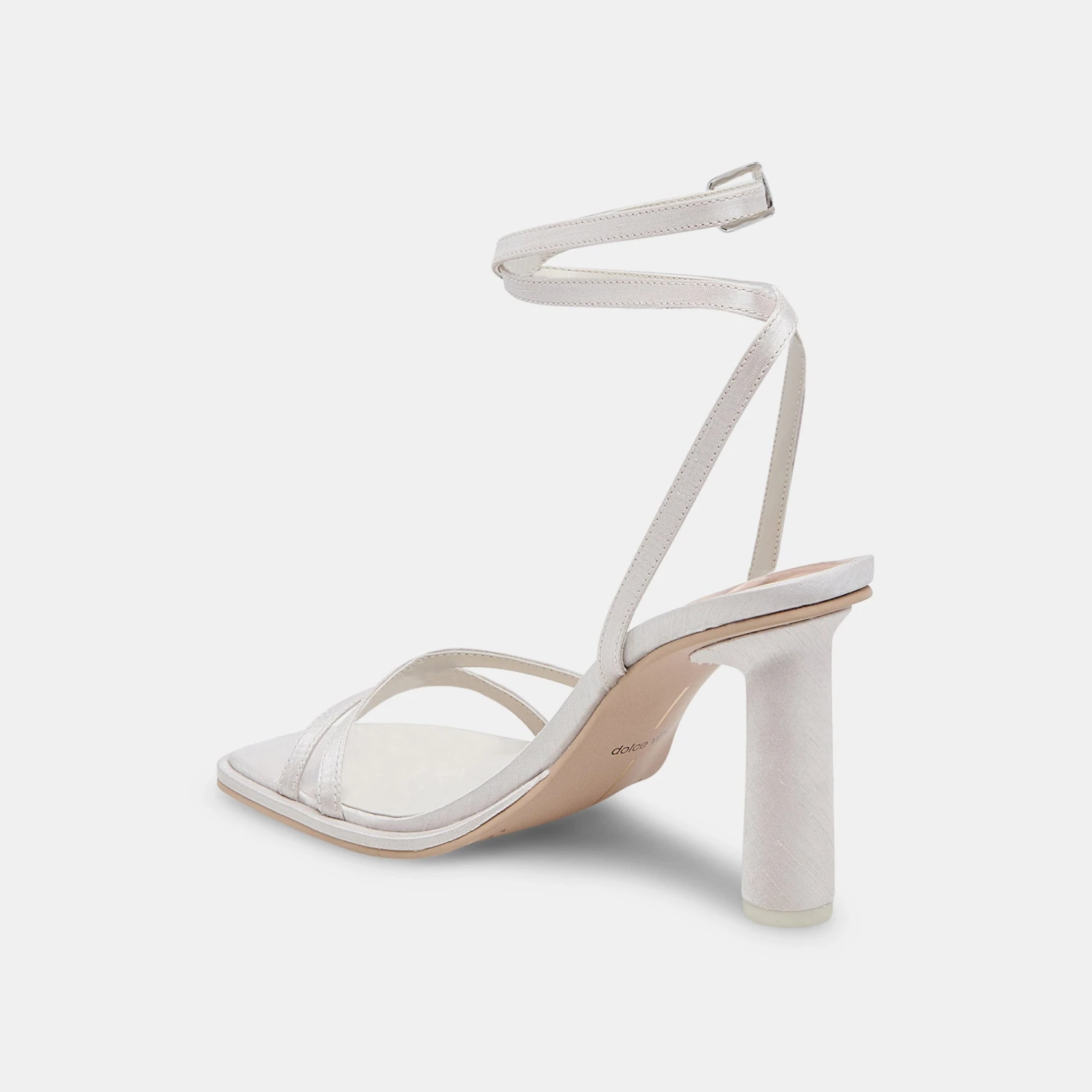 Dolce Vita DISERE HEELS OFF WHITE SATIN - Image 7