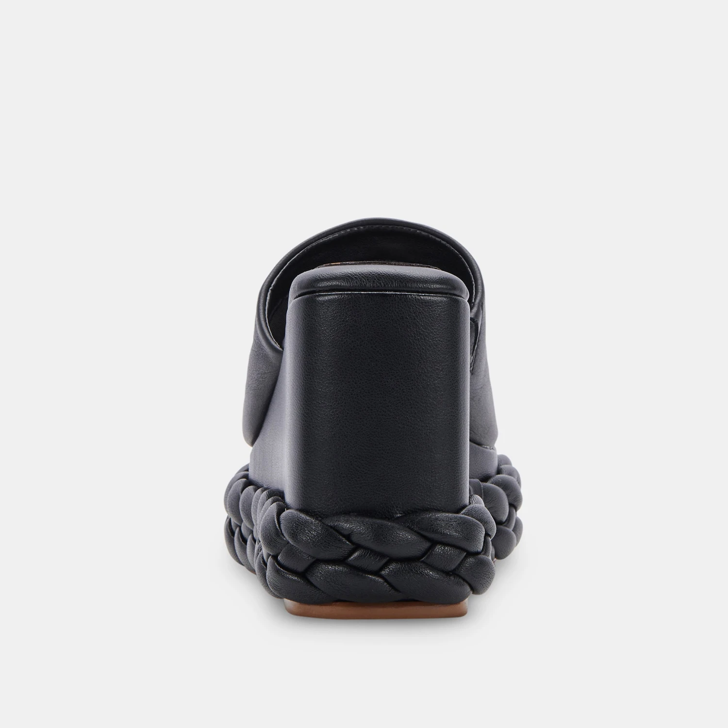 ELENE WEDGES BLACK LEATHER - Image 7