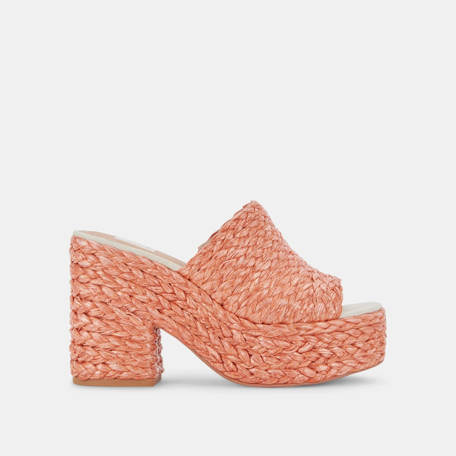 ELORA HEELS ORANGE RAFFIA - Image 6