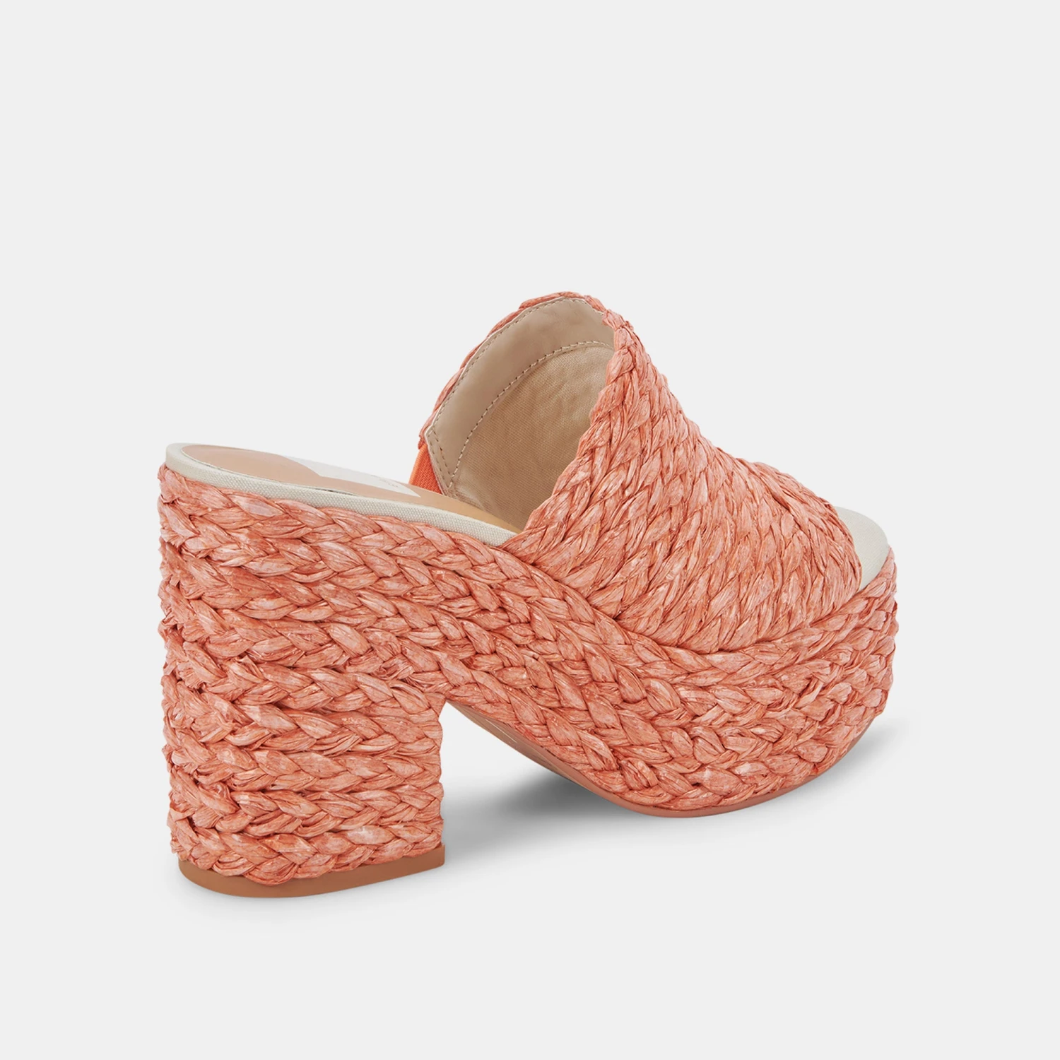 ELORA HEELS ORANGE RAFFIA - Image 9
