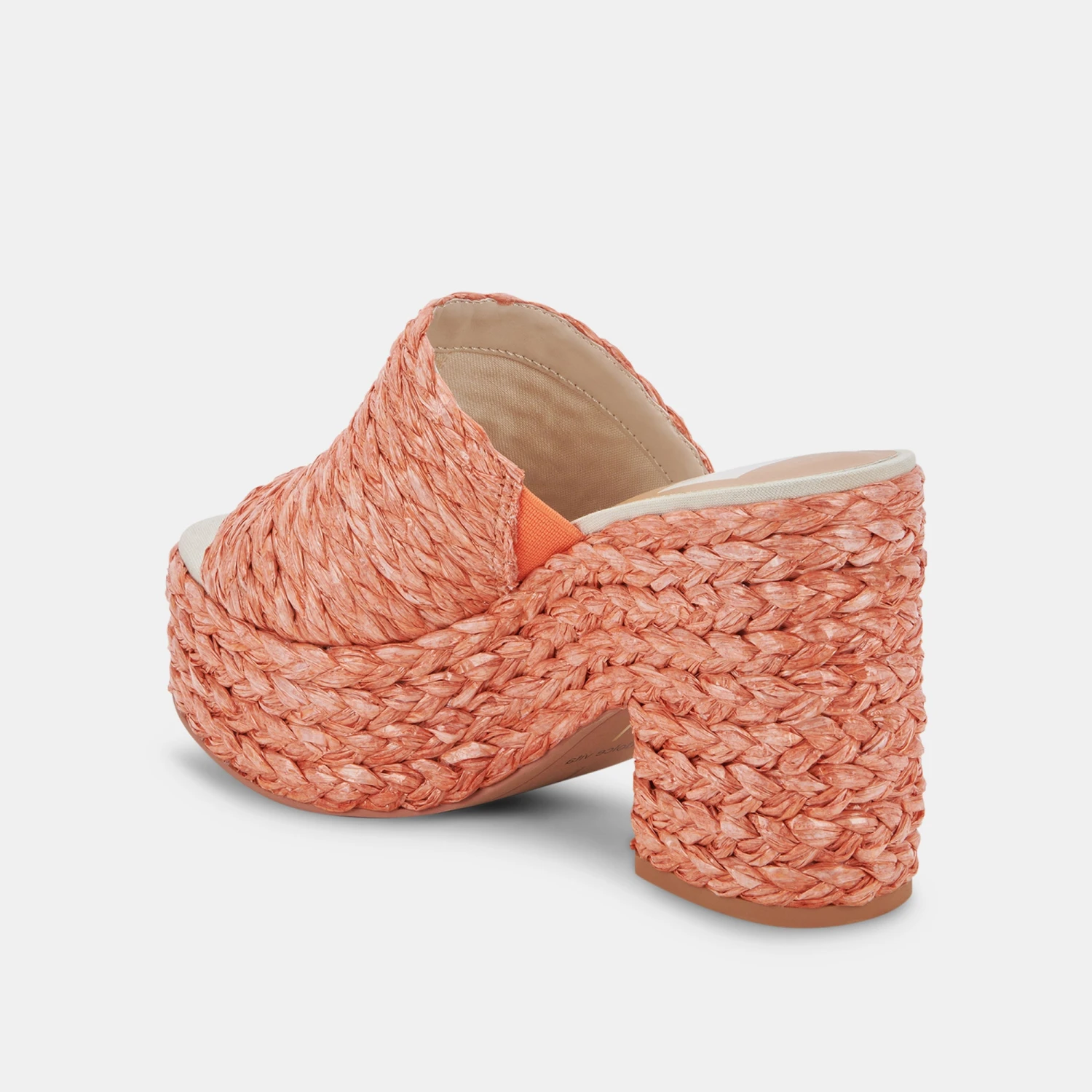 ELORA HEELS ORANGE RAFFIA - Image 11