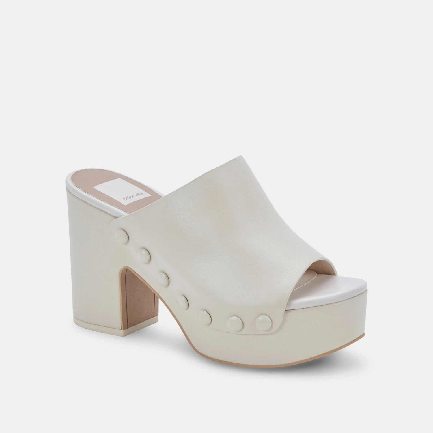 EMOL HEELS IVORY LEATHER - Image 2