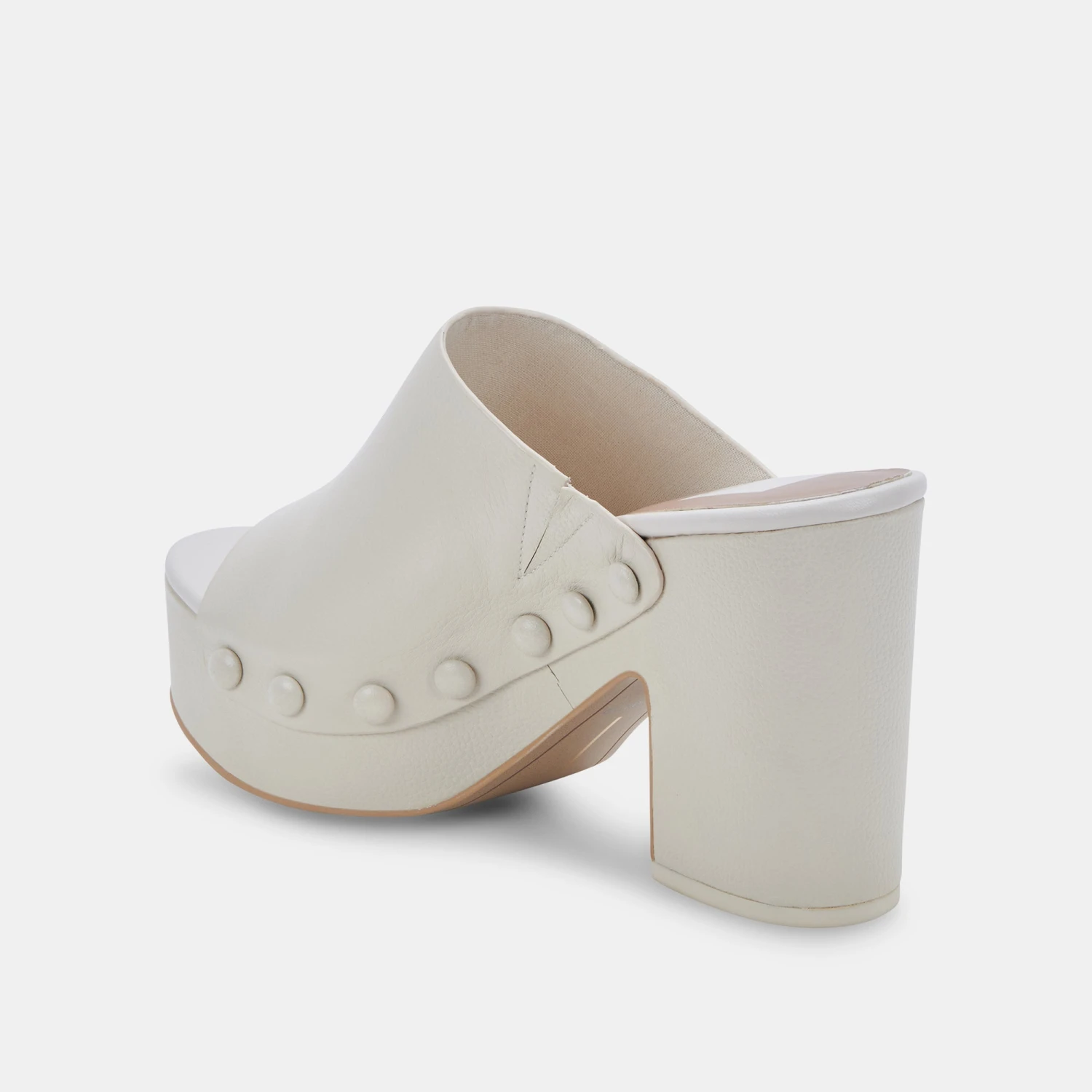 EMOL HEELS IVORY LEATHER - Image 4