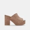 EMOL HEELS MUSHROOM SUEDE