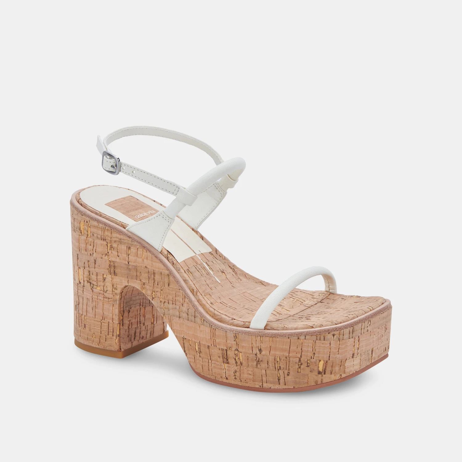 JODIE HEELS WHITE NUBUCK - Image 2