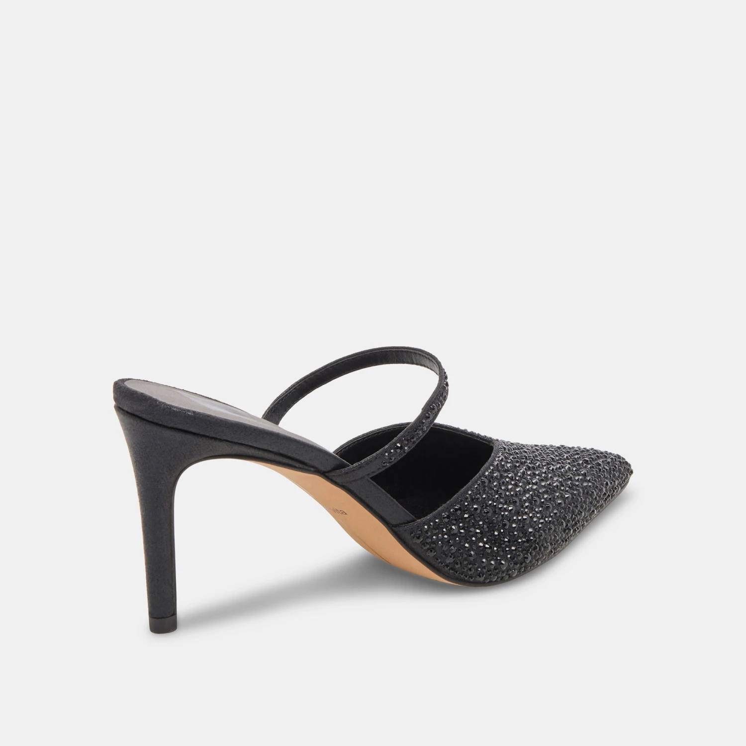 Dolce Vita KANIKA CRYSTAL HEELS BLACK METALLIC FABRIC - Image 3