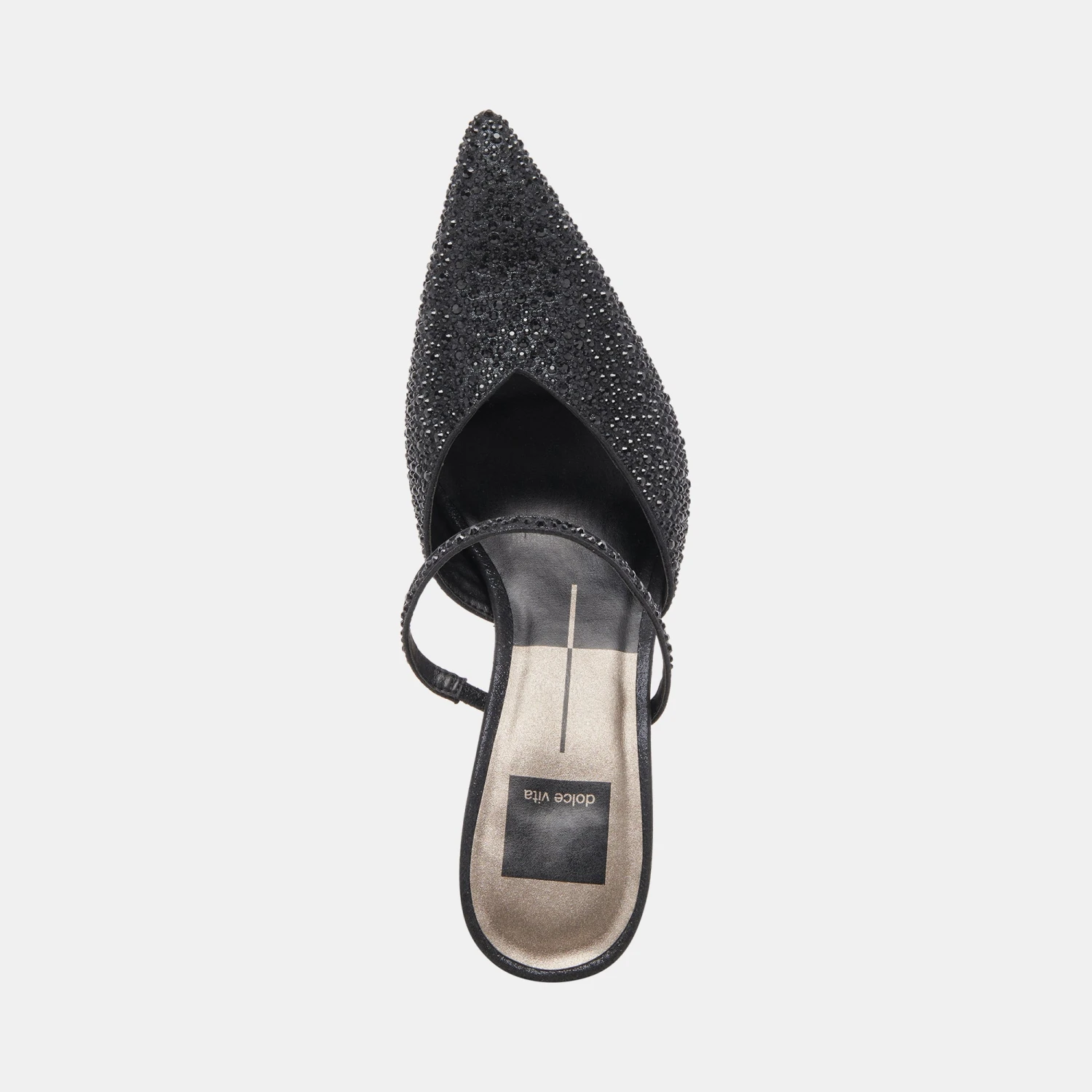 Dolce Vita KANIKA CRYSTAL HEELS BLACK METALLIC FABRIC - Image 8