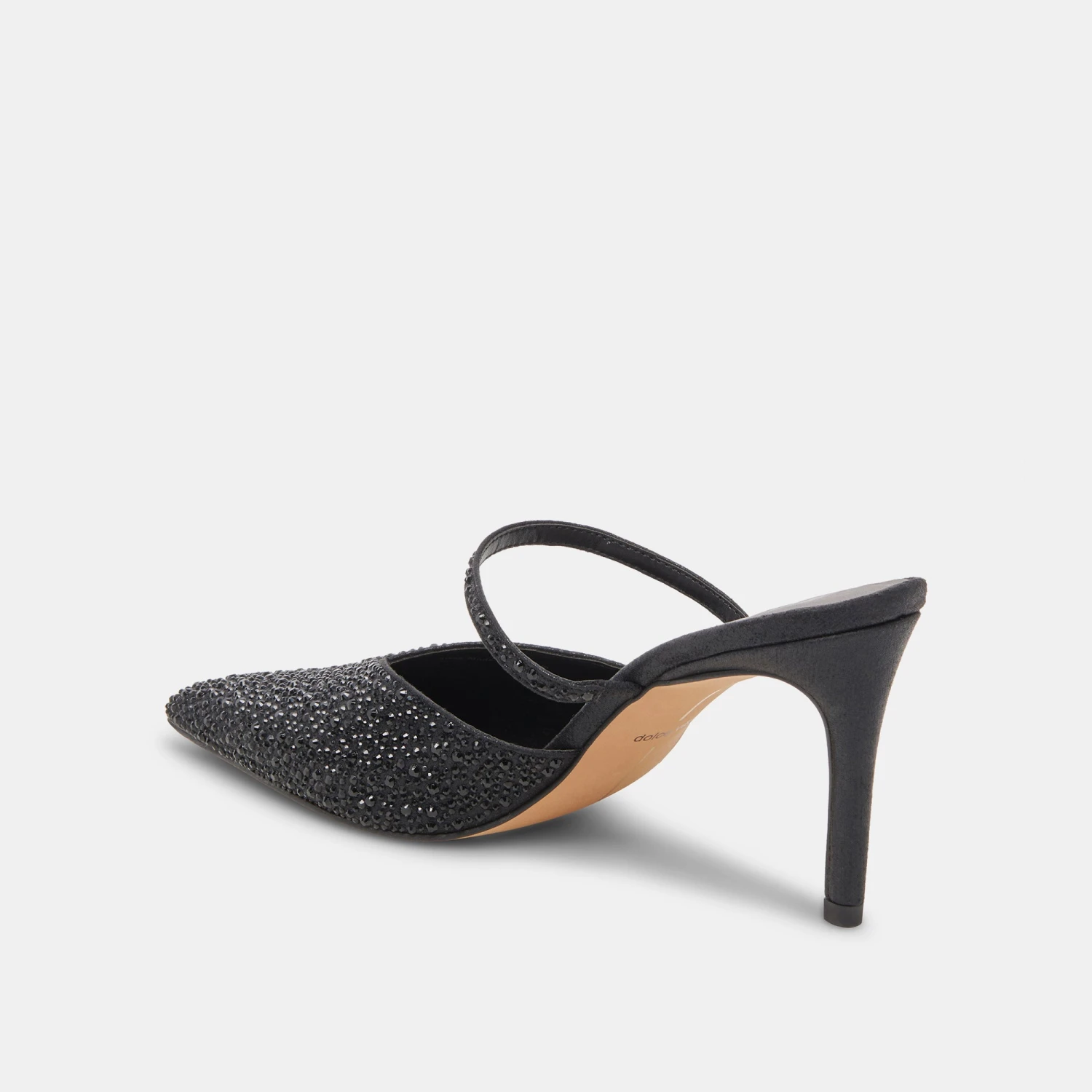 Dolce Vita KANIKA CRYSTAL HEELS BLACK METALLIC FABRIC - Image 5