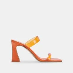 NOVAH HEELS TANGERINE VINYL