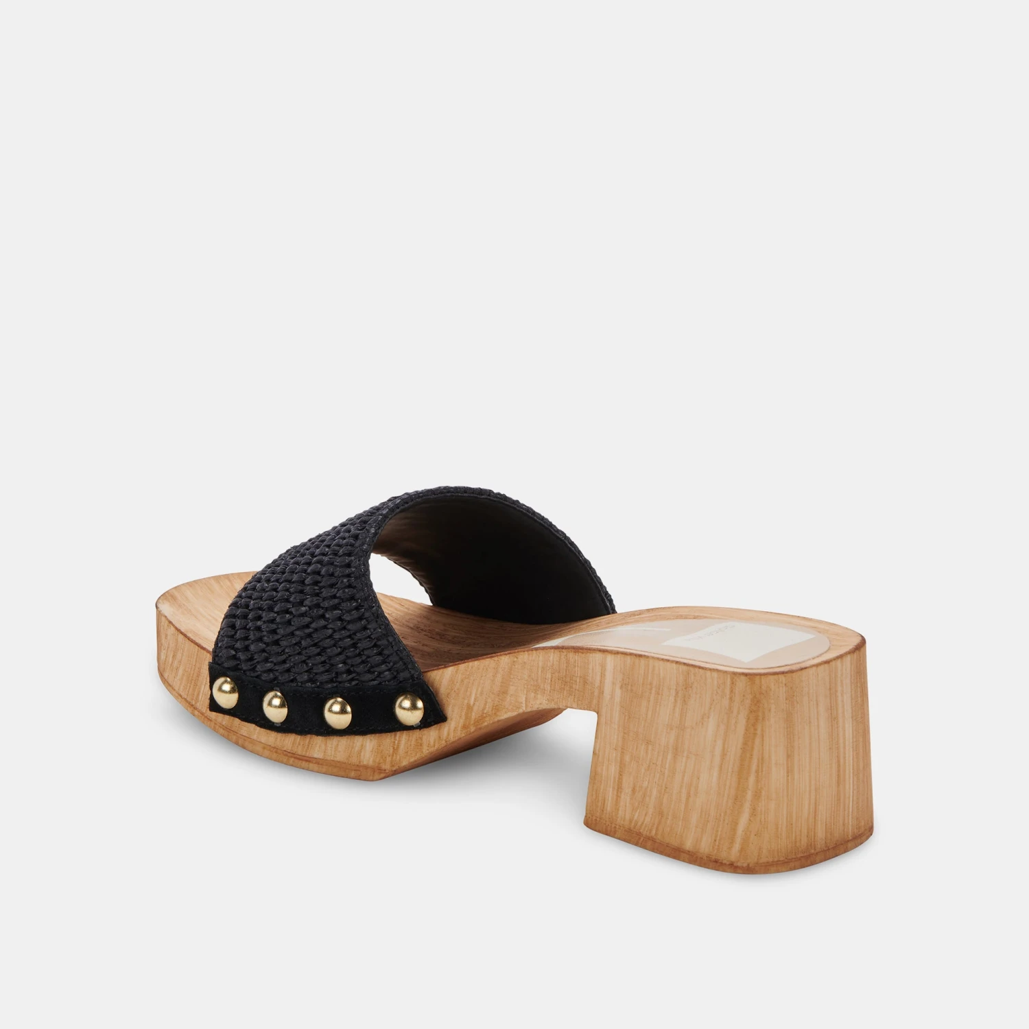 OAKLEY HEELS BLACK RAFFIA - Image 6