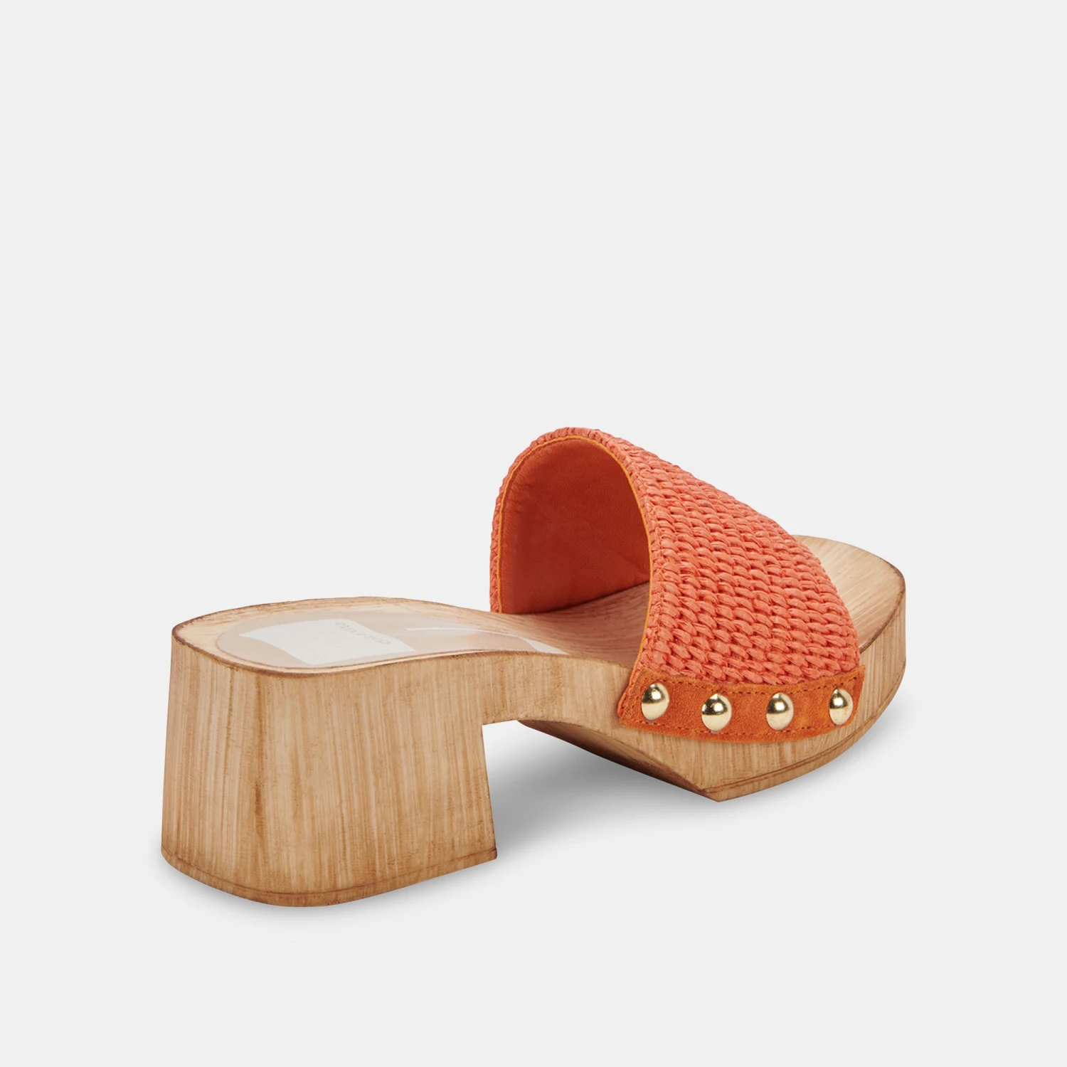 OAKLEY HEELS ORANGE RAFFIA - Image 3