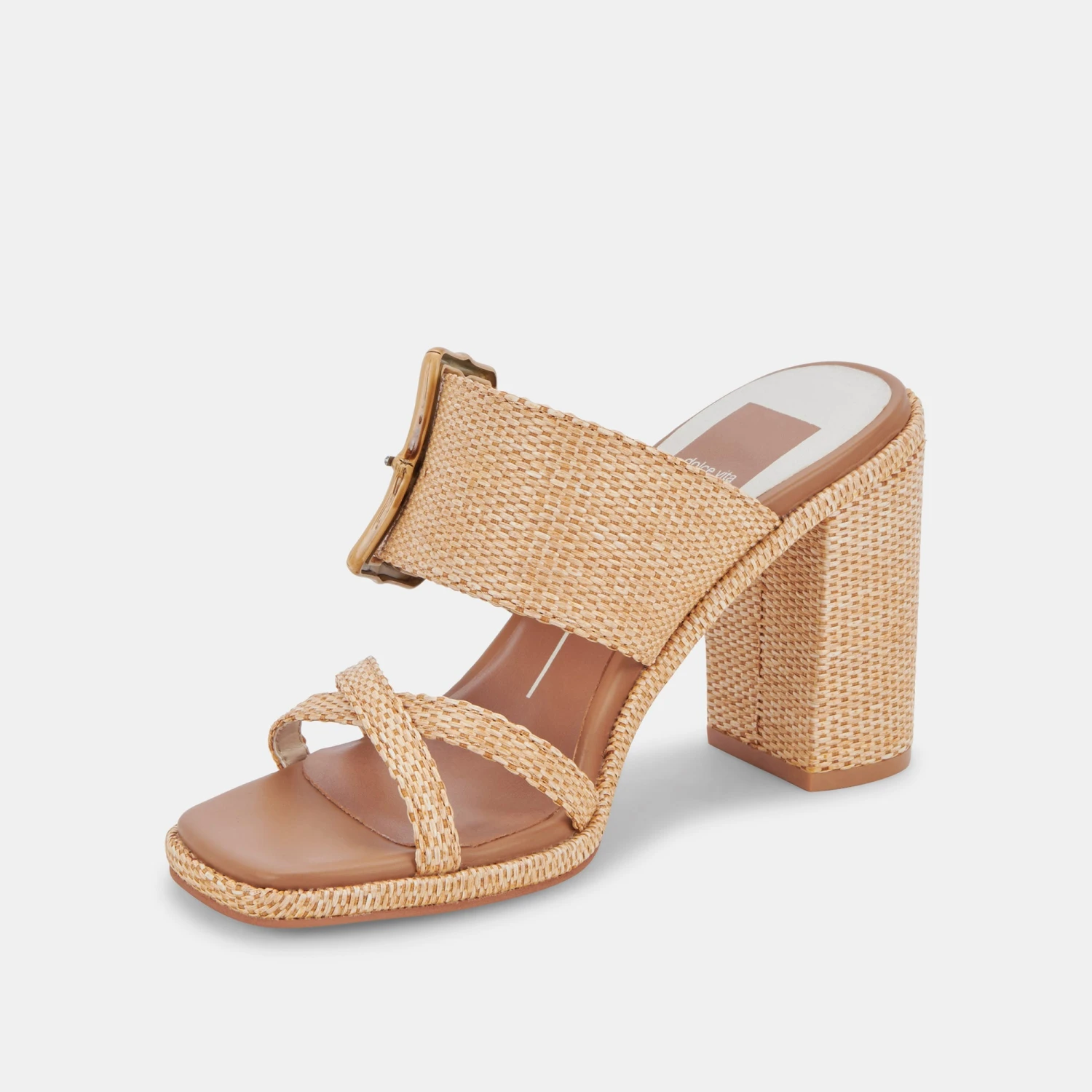 ONNIE HEELS WARM NATURAL RAFFIA - Image 5