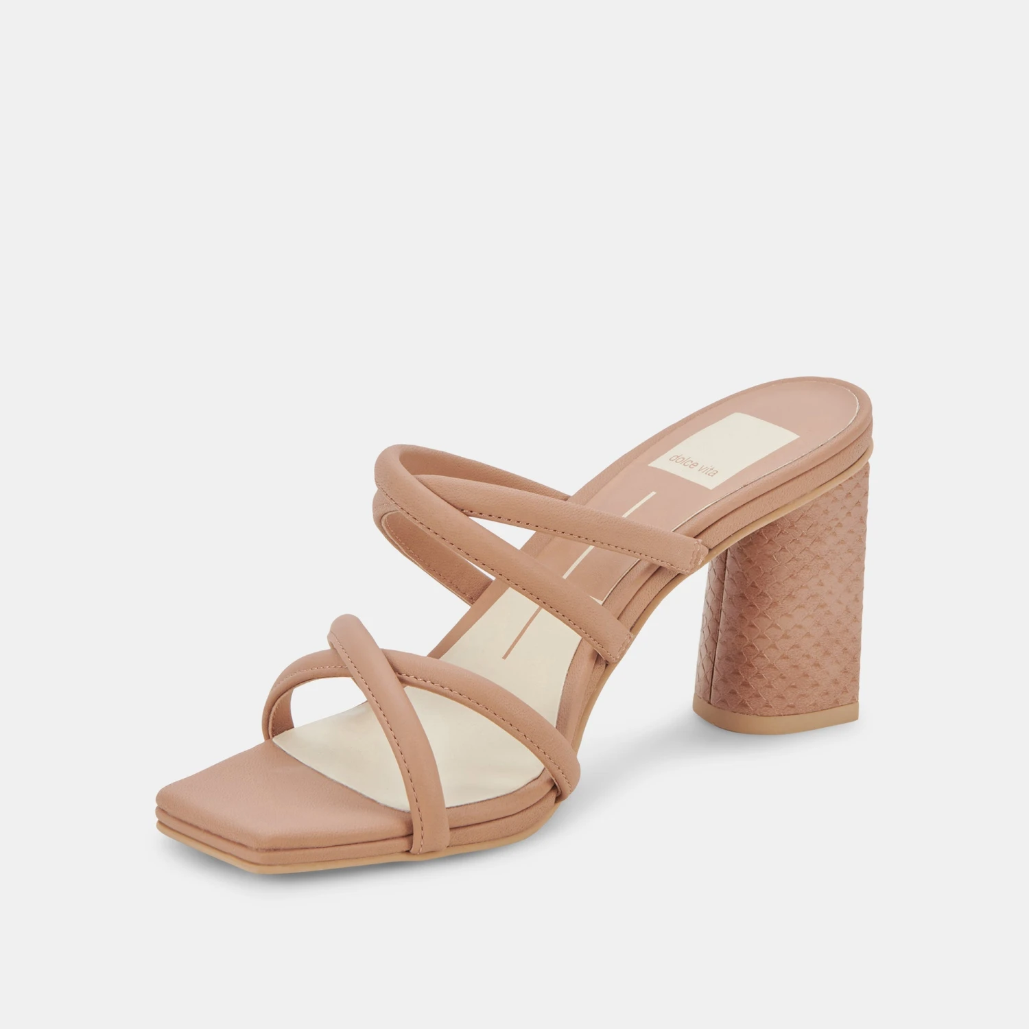 PATSI WIDE HEELS CAFE LEATHER - Image 4